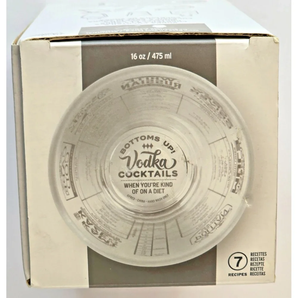 Good Measure Vodka Cocktails‎ Recipe Glass By Fred *NEW IN BOX*